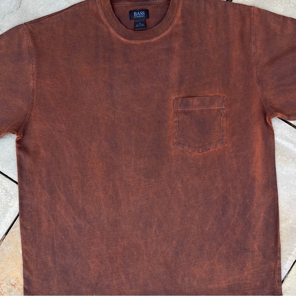 Vintage 90s Overdyed Brown Reworked Pocket T-Shirt - Picture 4 of 5